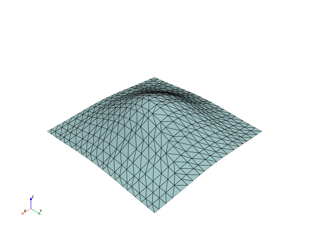 d create tri surface